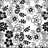 Bibuła satynowana , Rodzaj : Retro Floral , format : 25x37 a 8 - Kod: TIS-D-307