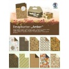 Blok -Designkarton- Amber / bursztyn z kartonami w odcieniach brązu. Kod towaru : UR22650099