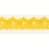Bordiurki koronkowe bawełniane , samoprzyl. Wzór nr 1 , Kolor żółty , Rolka 2mb  , Kod: TL-COTTON 114R