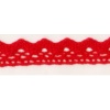 Bordiurki koronkowe bawełniane , samoprzyl. Wzór nr 1 , Czerwony , Rolka 2mb  , Kod: TL-COTTON 120R
