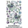 Kalkomania : Blue Seashells Translucent Kod : ROY1157T 