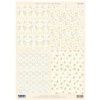 Karty z papierami tła , Wzory kwiatowe pasujące do kart koloru chamois. Kod towaru:G82062