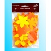 Kwiatki 35-48mm miks 60 szt żółto-pomarańczowe