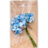 Kwiatki materiałowe 4cm ,6 szt  niebieskie .  Kod towaru: K7410-30