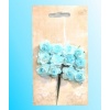 Kwiatki papierowe : róże  kolory jasnoniebieskie . Kod towaru : K428-30 