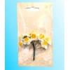 Kwiatki papierowe : róże kolory biało-żółte . Kod towaru : K734-14 