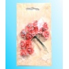 Kwiatki papierowe : róże  kolory różowo-srebrne . Kod towaru : K482-29S 