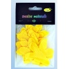 Kwiaty z filcu 65 mm a 12 szt. , kolor: jasnożółty.   Kod: DS522-6512