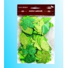 Listki brokatowe 4,5-6,5cm miks 60 szt tonacja zielona
