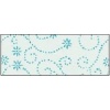 Papier Glitterseide - wzór : Ornament Turkus , 50x70 cm a 5 ark. Kod : UR148507