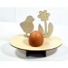 Podstawka pod jedno jajko, do ozdabiania : Kurczak z kwiatem Kod : SKL-Z106