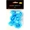 Róże z pianki 4cm ,6 szt  niebieskie .  Kod towaru: K7411-30