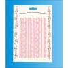 Różowe bordiurki koronkowe - wzór 4 . Kod towaru : STK- KOR 07