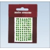 Stiker , kryształki kwadratowe 4 mm , jasnozielone , Kod towaru: Q4-51 