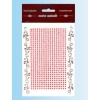 Stiker z 527 kryształkami wielkości 3 mm koloru czerwonego Kod towaru : NT-K3 20