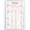 Stiker z bordiurkami , perełkowy- kremowy Kod towaru : SB01
