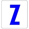 Szablon 7,5x8cm Litera : Z (wielkie) Kod: ST-LT1W-Z