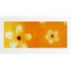 Taśma samoprz. materiałowa - Białe kwiaty na pomarańczowym tle Kod towaru : TL-FABRIC 451