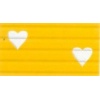 Tekturka falista , fala prosta E , Kolor : żółty w serca 25x35 a 10-Kod: UR721415